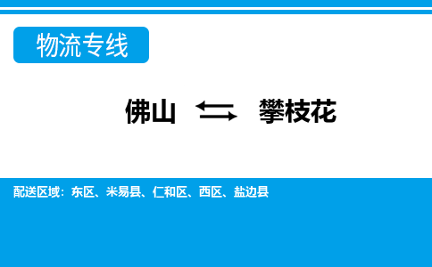 佛山到攀枝花物流專線_佛山至攀枝花物流公司_佛山到攀枝花貨運(yùn)專線