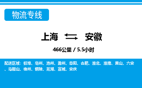 上海到安徽物流專線-上海至安徽物流公司-上海到安徽貨運專線