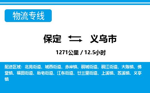 保定至義烏市貨運專線：轎車托運專線「上門提貨」