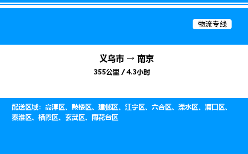 義烏市到南京物流專線-汽車零部件運輸專線「快運直達」